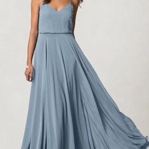 Jenny Yoo Inesse Long Chiffon Bridesmaids Dress